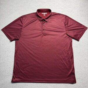 Greg Norman Polo Shirt Red  Golf ML75 Play Dry Flex Men's Size 2XL